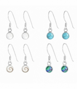 Boucles d'oreille Argent Pierre Ø5mm Prix paire