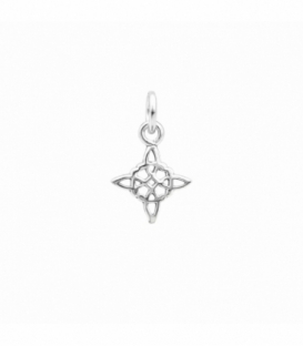 Colgante Plata Nudo Bruja 9mm