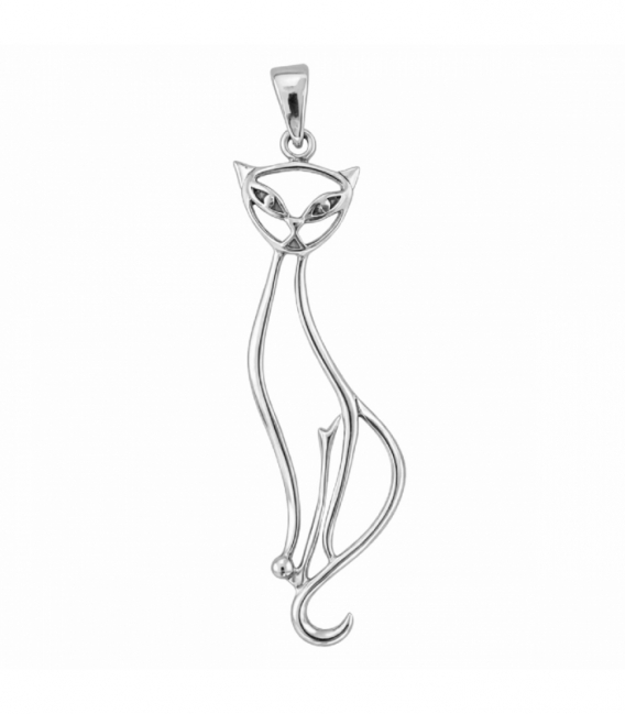 Colgante Plata Gato 50mm