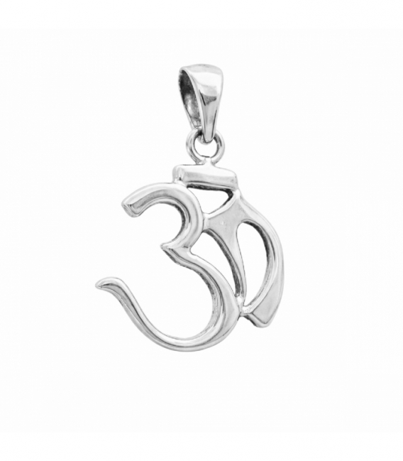 Colgante Plata Om 15.5mm