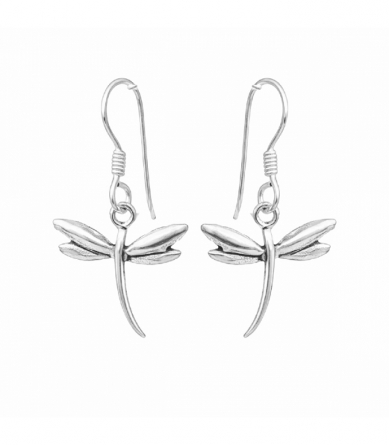 Pendiente Plata Libelula. Precio Par
