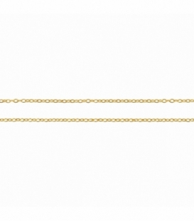 Chaîne Acier 316L Gourmette Plaquée Or 18K