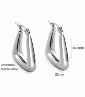 Pendiente Acero 316L Triangulo Precio Par