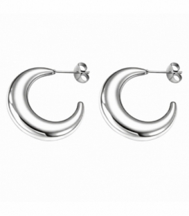 Boucles d’oreilles Acier 316L Demi-Lune Groseur 2.5mm Prix Paire
