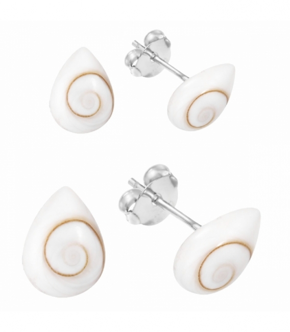 Boucles d'oreilles Argent Oeil de Shiva. Prix Paire