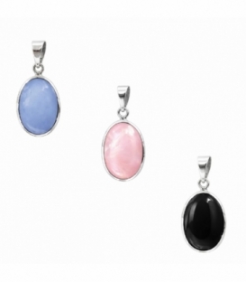 Colgante Plata Obalado 17.5mm