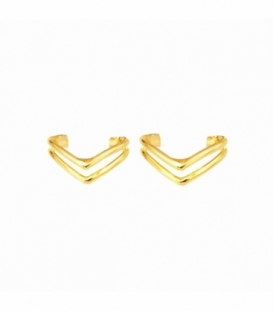 Cartilago Plata Dos V Bañado Precio Par