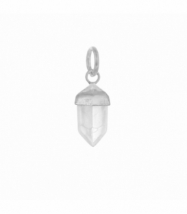 Pendentif Argent Obélisque Quartz 13mm