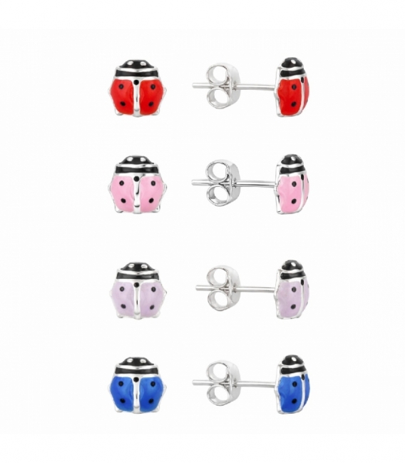 Boucles d'oreilles Argent Coccinelle Prix Paire