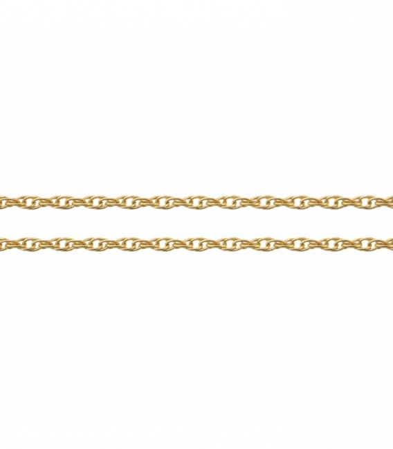 Cadena Acero 316L Lince Bañada en Oro 18K