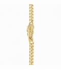 Pulsera Laton San Judas Tadeo 17cm Bañado en Oro 14K
