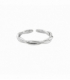 Anillo Laton Trenzado Rodiado