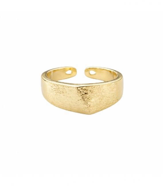 Bague Laiton Design plaquée Or 14K