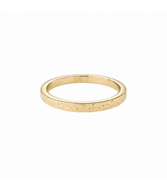 Anillo Laton Alianza Bañado en Oro 14K