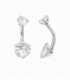 Piercing en Acier 316L avec Zircones 20 X 1.6mm Prix par Paire