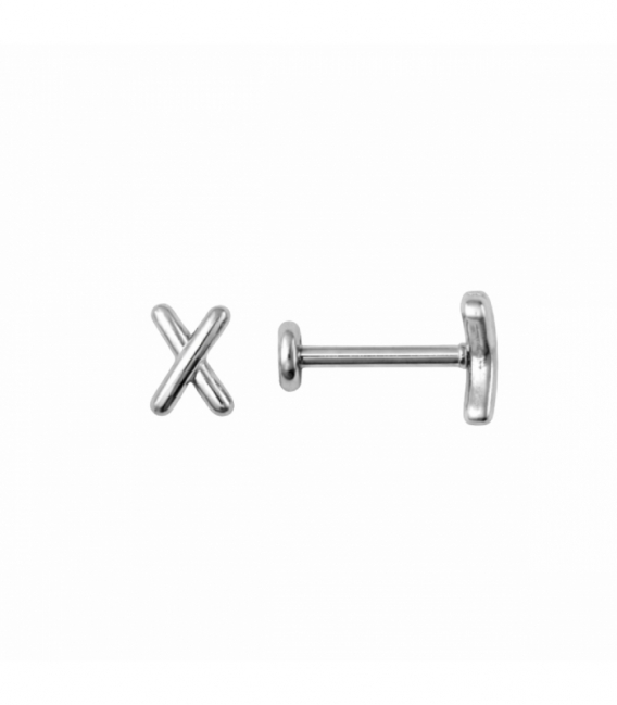 Piercing Labret Acero 316L Rosca X Precio del Par