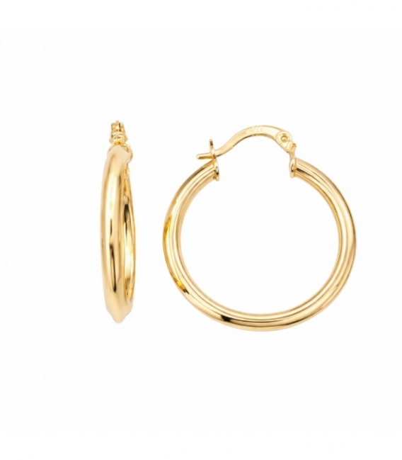 Boucles d’oreilles Laiton 27 X 3mm Plaqué Or 14K