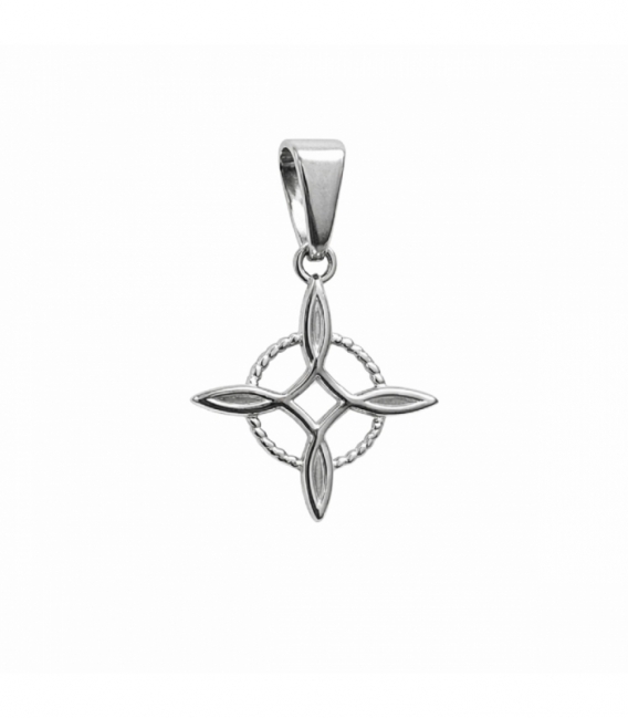 Pendentif Acier 304 Nœud de Sorcière 16.5mm