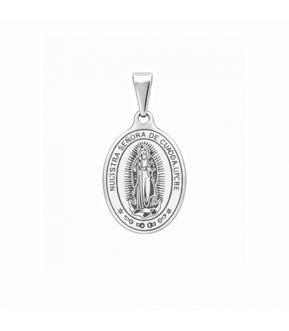 Pendentif Acier 304 Vierge de Guadalupe 19mm