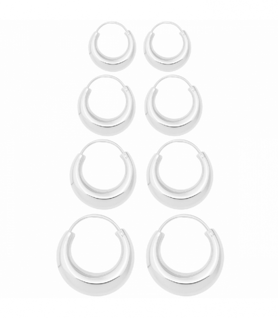 Créoles Argent Pirate Prix Paire