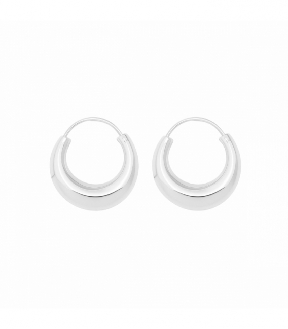 Créoles Argent Pirate Prix Paire