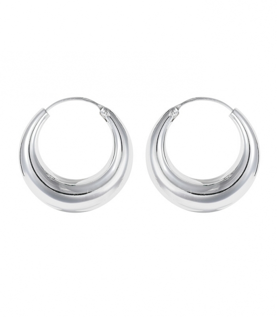 Créoles Argent Pirate Prix Paire