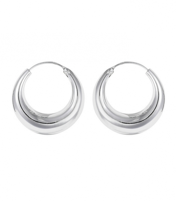 Créoles Argent Pirate Prix Paire