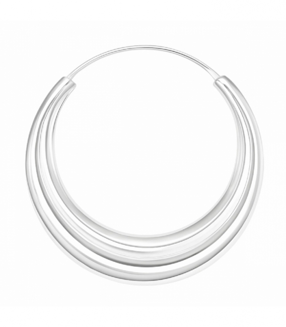 Créoles Argent Pirate Prix Paire