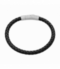 Pulsera Cuero Acero 316L Ø65mm