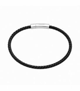 Pulsera Cuero Acero 316L Ø65mm
