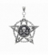 Colgante Acero 304 Pentagrama Calavera 50mm