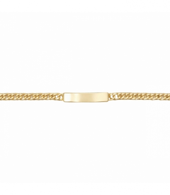 Bracelet Esclave en Laiton 18cm Plaqué Or 14K