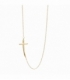 Gargantilla Latón Cruz 45cm Bañado en Oro 14K