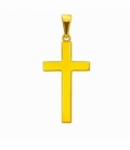 Colgante Acero 304 Cruz Dorado 40mm