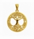 Colgante Acero 304 Arbol Vida Dorado Ø31mm