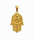 Colgante Acero 304 Mano de Fatima Dorado 32mm