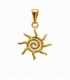 Colgante Acero 304 Sol Dorado 20mm