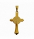 Colgante Acero 304 Cruz San Benito Dorado 33mm