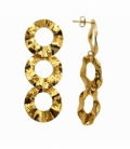 Boucles d’oreilles en Acier 316L Cercles 69mm Plaqué Or 18K Prix Par Paire