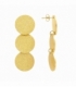 Boucles d’oreilles en Acier 316L Cercles 53mm Plaqué Or 18K Prix Par Paire