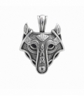 Colgante Acero 304 Lobo Vikingo (Fenrir) 47mm