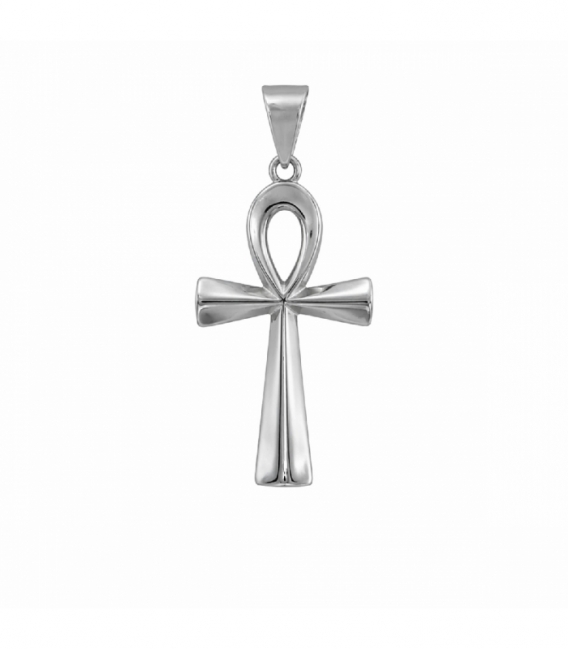 Pendentif en Acier 304 Croix de Vie 41mm