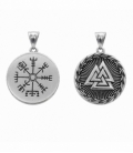 Colgante Acero 304 Nudo de Odin (Valknut) Ø31.5mm
