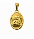 Pendentif en Acier 304 Ange Dorée 18mm