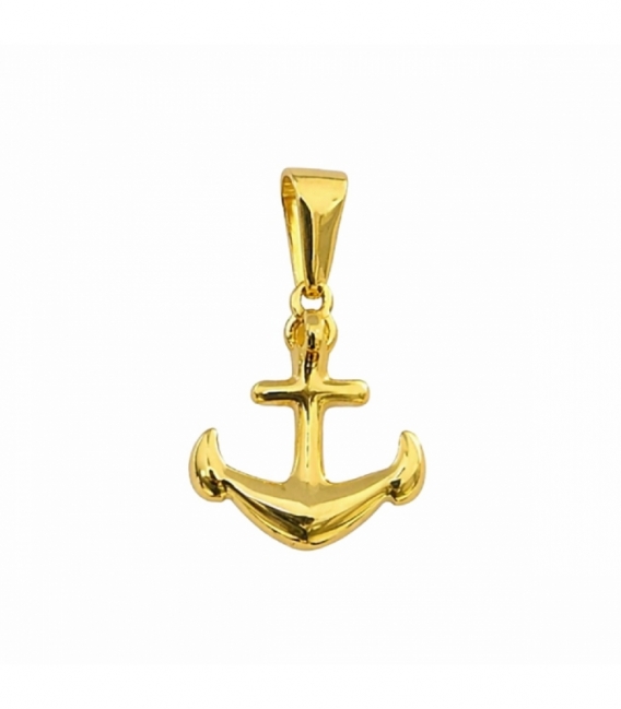 Colgante Acero 304 Ancla Dorado 16mm