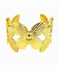 Pulsera Rigida Acero 304 Mariposas Dorado Ø58mm
