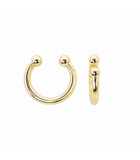 Cartilago Laton 13mm Bañado en Oro 14K