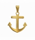 Colgante Acero 304 Ancla Dorado 27mm
