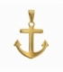 Colgante Acero 304 Ancla Dorado 27mm