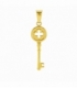 Colgante Acero 304 Llave Dorado 31mm